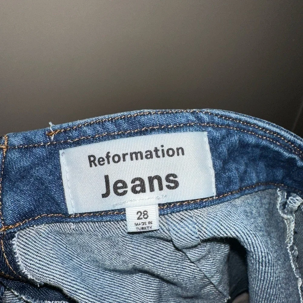 Reformation Freda high waist denim miniskirt size 28